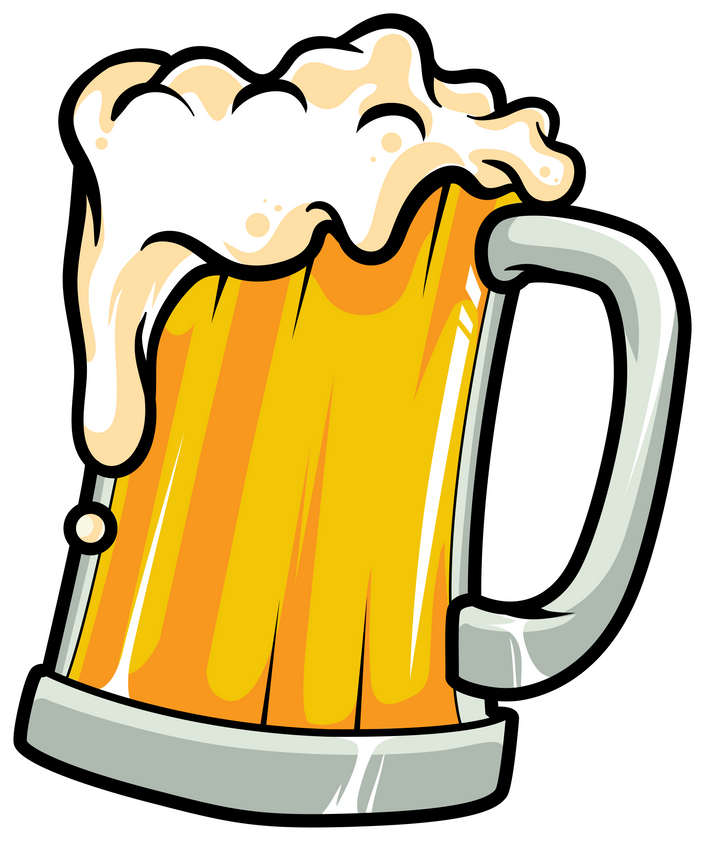 Mug of Beer Cartoon Illustration 